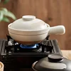 Japanese Style Soup Pot Crock Pots Casserole With Handle Ceramic Saucepan High Temperature Resistant Cooking Pan for Gas Stove 1
