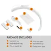 Half-moon LED nail light, eyelash light nail technology light, desk lamp, three colors of light, adjustable brightness 5