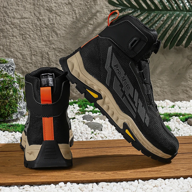 Boots For Motorcyclist Man Motorcycle Shoes Botas Moto Wear-Resistant Men's Motorcycle Shoes Men's Riding boo