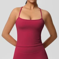 Women Cross Back Yoga Sports Bra Breathable Shock Proof Gym Workout Fitness Push up Top Yoga Running Active Sportswear Vest Bra - Image 5