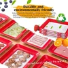 Food Preservation Tray BPA Free Reusable Stackable Food Tray Safety Plastic Food Refrigerator Storage Tray Keep Food Fresh Tray 5