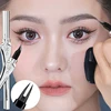 Multifunction 2 Fork Water Eyebrow Pen Natural Easy To Color No Smudging Eyeliner Lower Eyelash Lasting Easy To Grip Brow Pencil 1