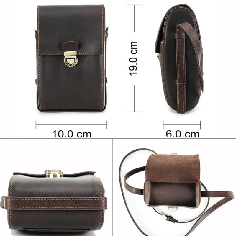 New British Style Top Layer Cowhide Crazy Horse Cowhide Fashion Insert Lock Summer Trendy Women Shoulder Bags Female Top-handles