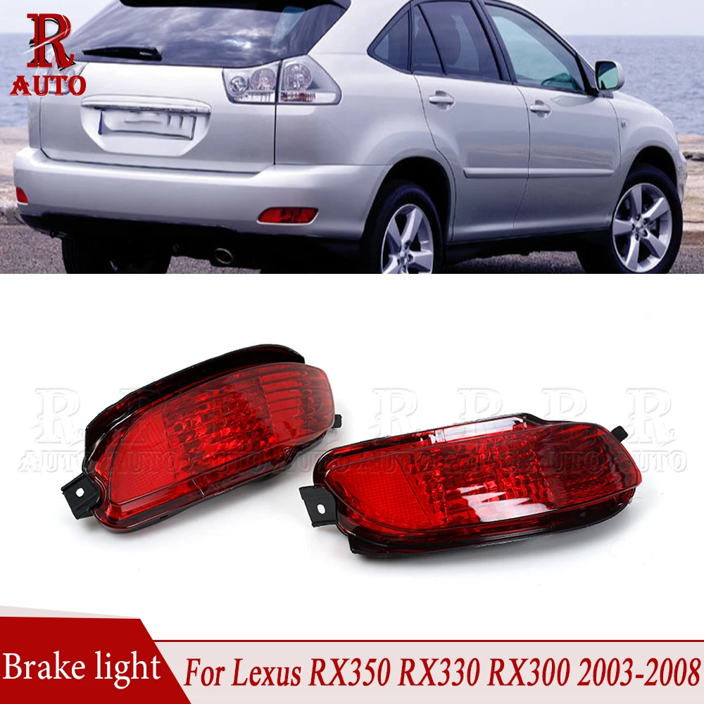 R-Auto Rear Bumper Brake Light Lamp Beauty products Reflector Stop Fog Limited time sale Tail