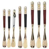Handled Metal Head Shoe Horn Spoon Tool Brush 32cm 49cm 58cm Wood 1