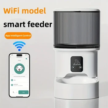 Camera Pet Feeder Timing Smart Automatic Feeder For Cats Dog Button WIFI APP Video Intelligent Dry Food Dispenser Fountain Bowl