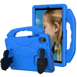 Tablet Stand Case For Smsung Galaxy Tab A7 10.4 inch SM-T500 Shockproof Solid Color Protective Cover With Handle Fold Stand