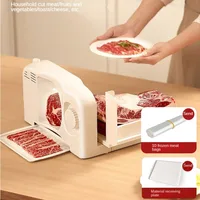 220V Powerful Electric Slicer for Cutting Meat, Ham, Cheese and More Foldable Electric Meat Slicer for Home and Commercial Use 1