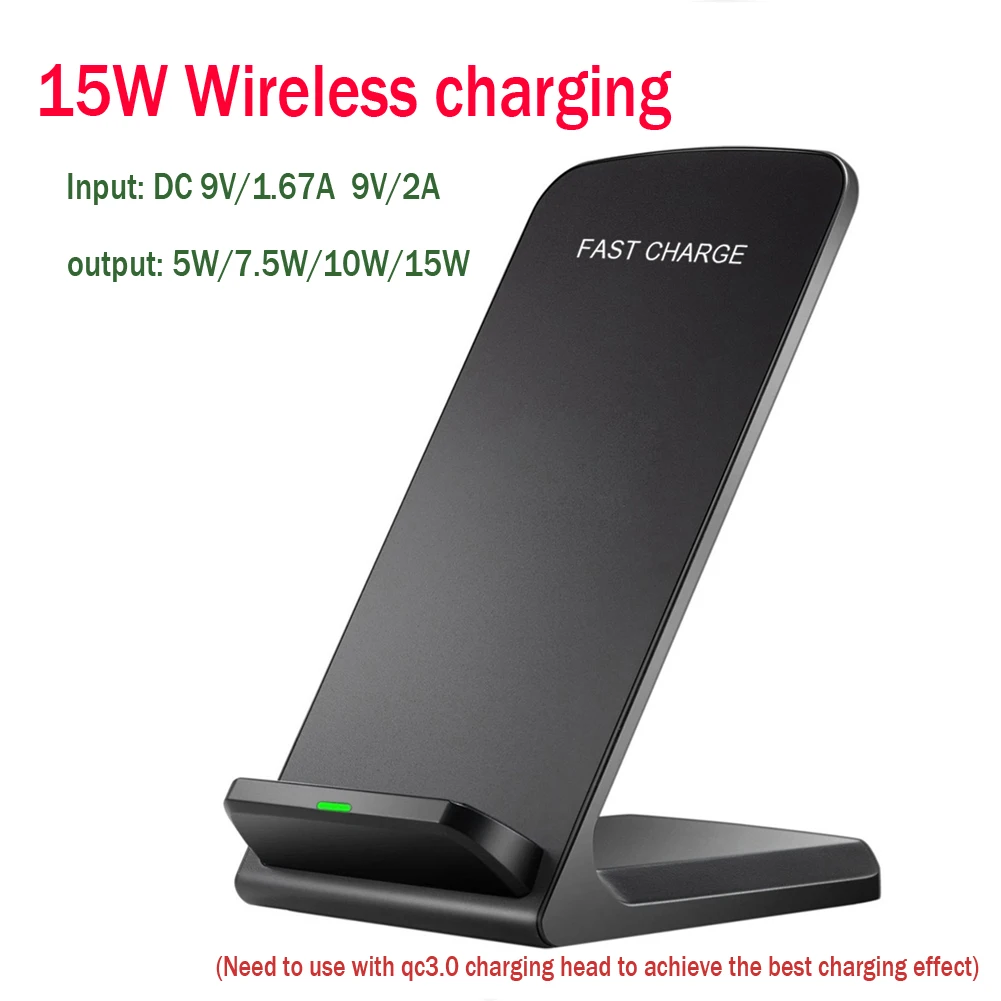 15W Qi Wireless Charger Stand For iPhone14 13 12 Pro X XS Max XR 8 Samsung S21 S20 S10 Fast Charging Dock Station Phone Holder 5 15W Qi Wireless Charger Stand For iPhone14 13 12 Pro X XS Max XR 8 Samsung S21 S20 S10 Fast Charging Dock Station Phone Holder 5