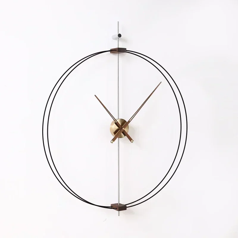 Large Wood Modern Aesthetic Design Wall Clock Color:style7 60x60cm