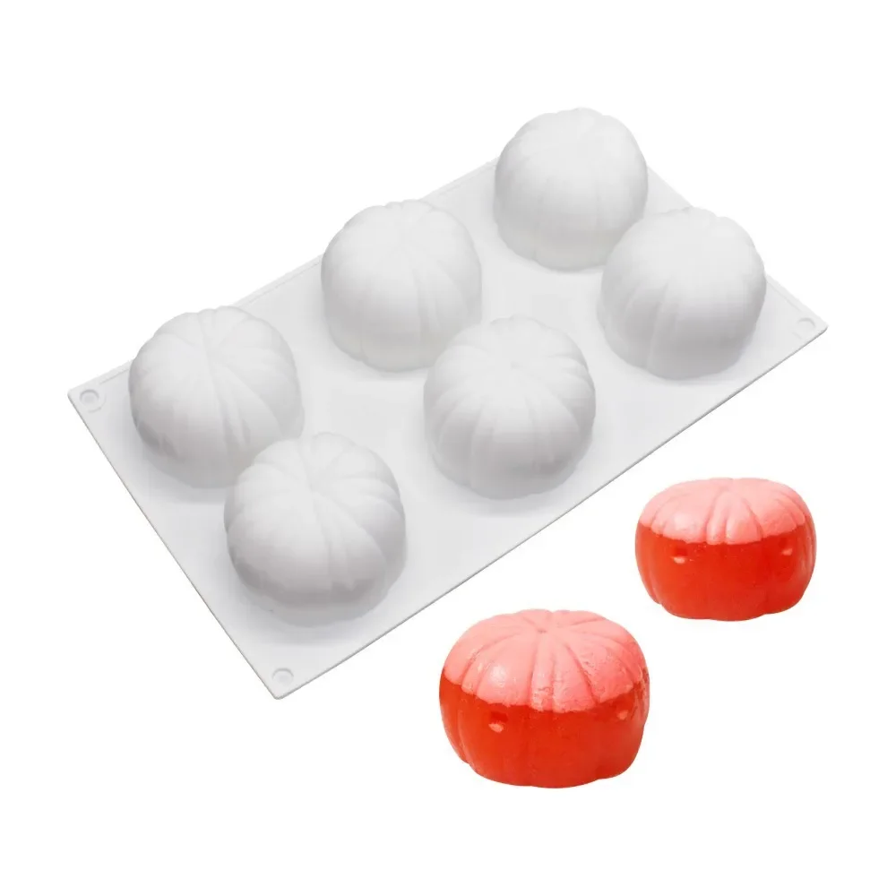 6 Cavity Igloo Silicone Cake Mold Creative Modeling Ice Cream Chiffon Mold Kitchen Bakery Baking Antidust Resistant Accessories