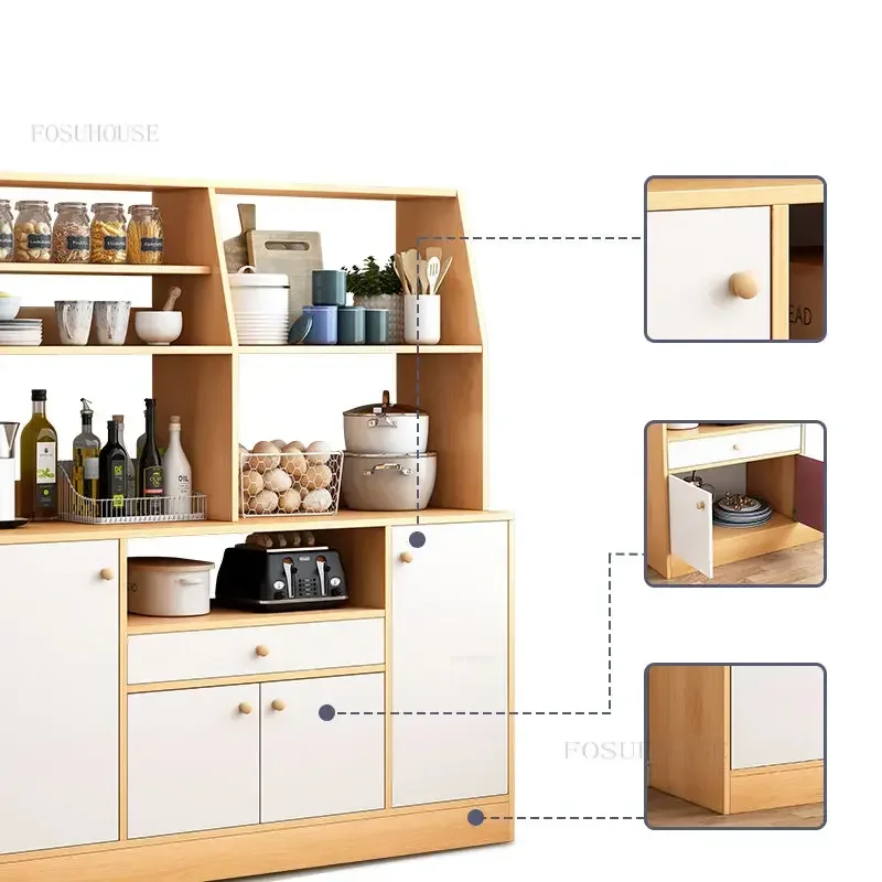 Multifunctional Homestay Kitchen Cabinets  Furniture Sideboard Nordic  Villa Storage Cabinet Living Room Cupboard r 5