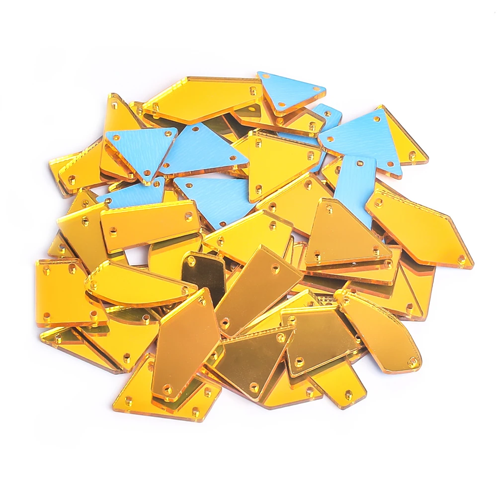Gemischte Formen Farben Acryl Spiegel Nähen Auf Strass Unregelmäßige Steine Kristalle Strass Für DIY Hochzeit Dekorationen F0209 – Detail 5