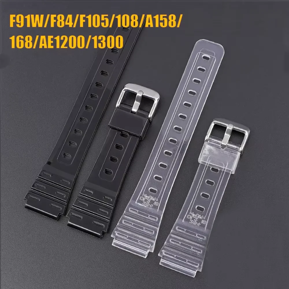 รูปสินค้า นาฬิกาแฟชั่นซิลิโคนสีสดใส 18 มม. ใส่สบาย ไม่แพ้