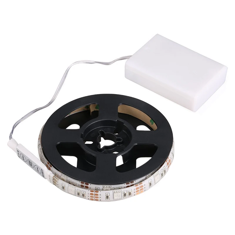 RGB Flexible LED Light Strip Waterproof IP65 15Leds DC5V With Controller Battery-Powered, LED Tape, Light Strips For TV Cabinet