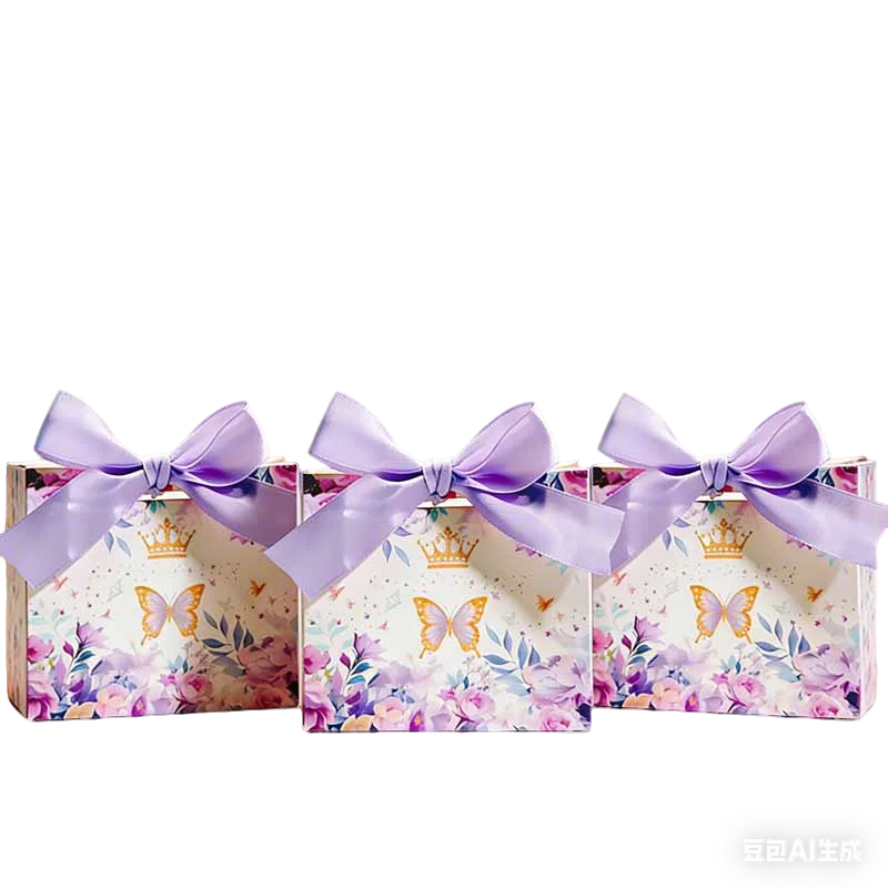 10/20 Stück Papier-Geschenkverpackungsboxen mit Schmetterlingsdesign und Band für Kindergeburtstag, Babyparty, Hochzeit, Gastgeschenke, Süßigkeitenboxen – Detail 9