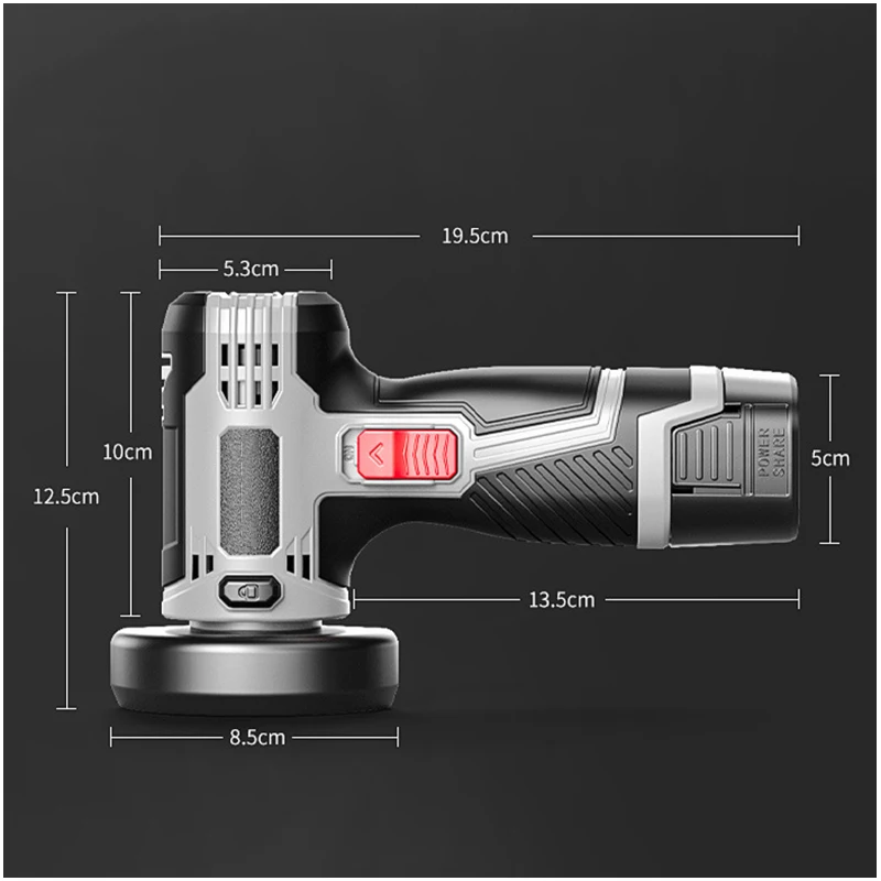 16.8V angle grinder, small lithium battery, portable polishing, grinding and cutting machine, electric tool 3