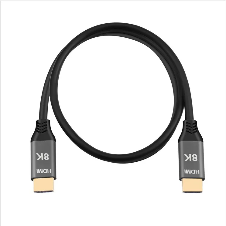 Cable HDMI 8k 4K 60Hz corto HD 2,1 V compatible con HDMI 1m 3m 5m con  carcasa trenzada y de aleación 48Gbps UHD TV Blu-ray Xbox PS4/3 5 PC