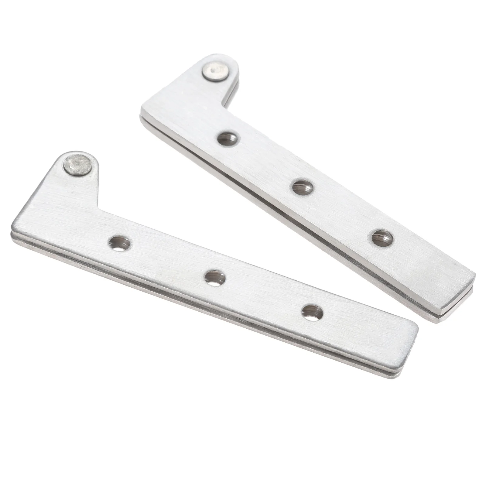 2pcs Pivot Hinges Offset Knife Hinges Inset Door Stainless Steel 360 Degree Rotating