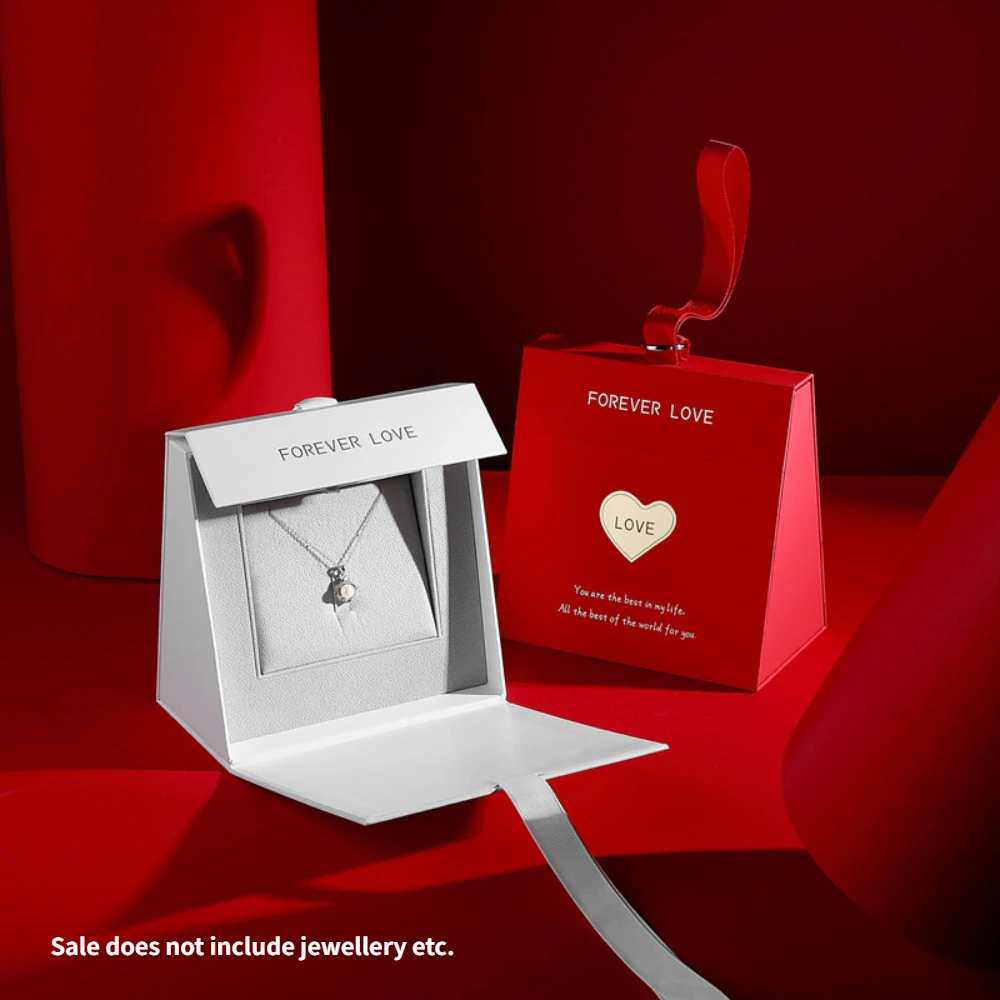 

Creativity Jewelry Gift Box Pendant Watches Necklace Storage Boxes Wedding Christmas Valentines Artificial Jewellery Case