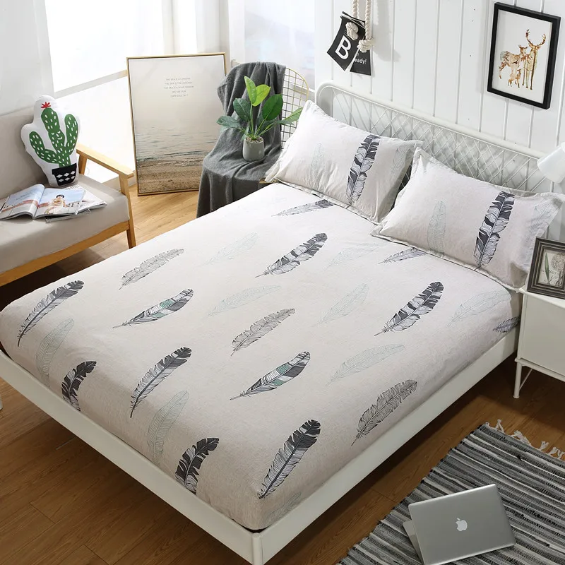 

New 2023 Cotton Fitted Sheet Non Slip Bed Cover