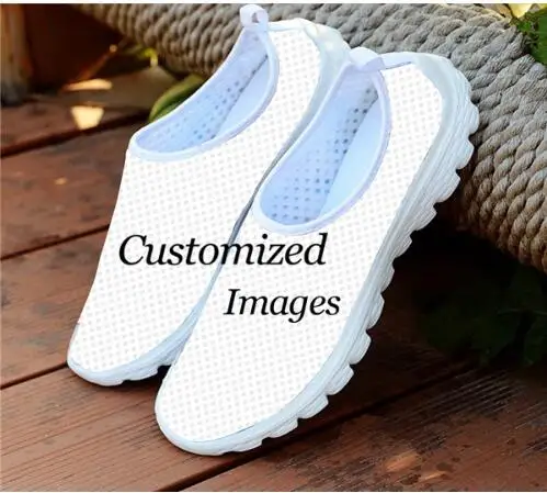 Sport shoes 3D Greyhound dog pattern print sapatilhas mulher Mesh running shoes calzado mujer  casual female fashion flats