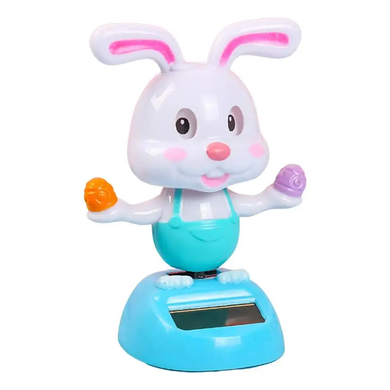 Car Solar Dancing Rabbit Bobblehead Dashboard Car Interior Accessories