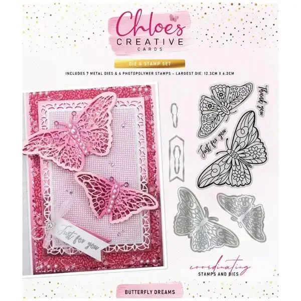 

Butterfly Dreams Metal Cut dies and Stamps for DIY Scrapbooking Photo Album Embossing Decorative Paper Cards