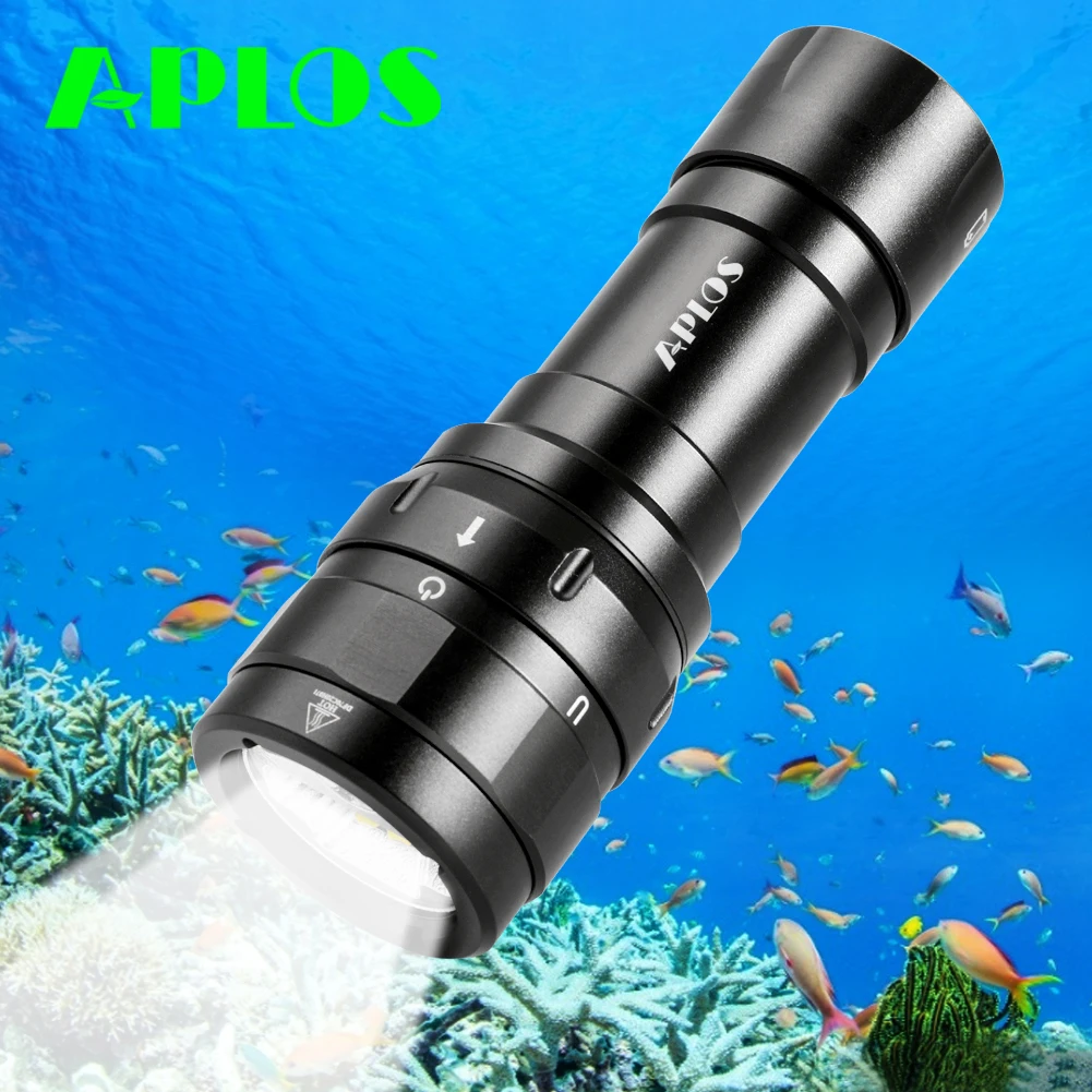 Aplos Ap70c 3000 Lumens Multifunctional Diving Video Flashlight Cree