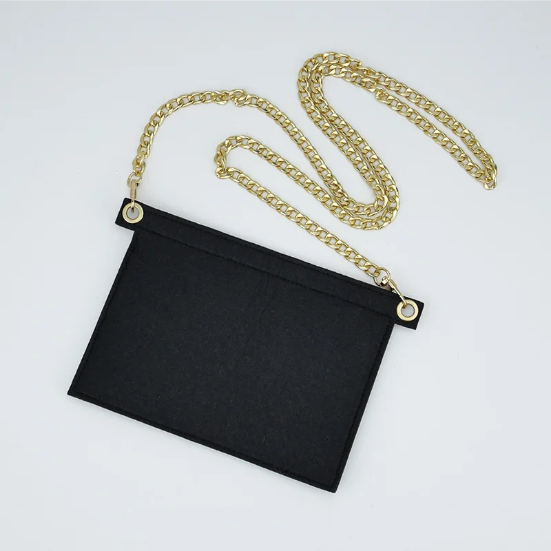 Conversion Kit Fit For Y S L Monogram ENVELOPE Clutch FLAP POUCH Insert Organizer with 120CM Chain Crossbody Inner Liner