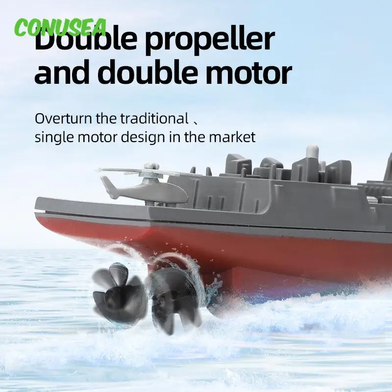 Remote Control Warship Toy Model Boat for Kids
