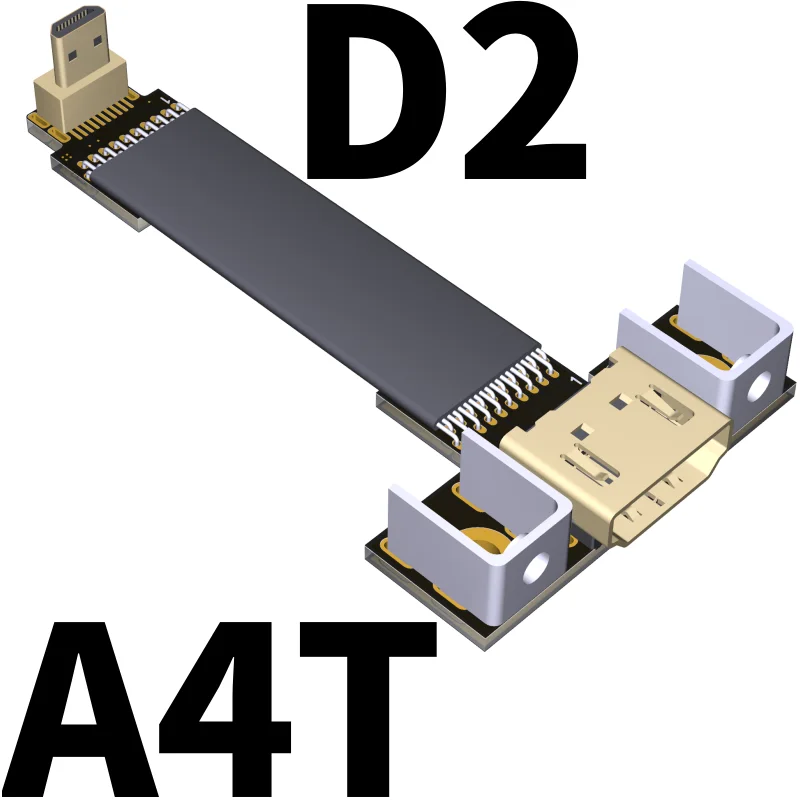 

Кабель-удлинитель с Micro HDMI на HDMI 2,0 4K «штырь-гнездо», 15 см