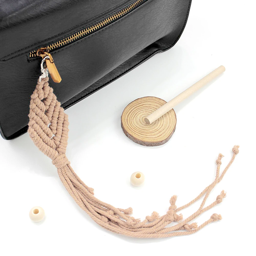 Leaf Macrame Keychain Kit 5