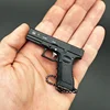 Csnoobs 1:3 G17 Mini Semi-alloy Pistol Model Metal Detachable Toy Gun Keychain  Bag Pendant Ornaments Children's Toy 6