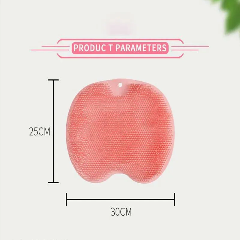 Lazy Back Rub Mud Bath Brush Painless Foot Pad Wall Rub Artifact Bath Towel Included for Home Wellness 1PCS