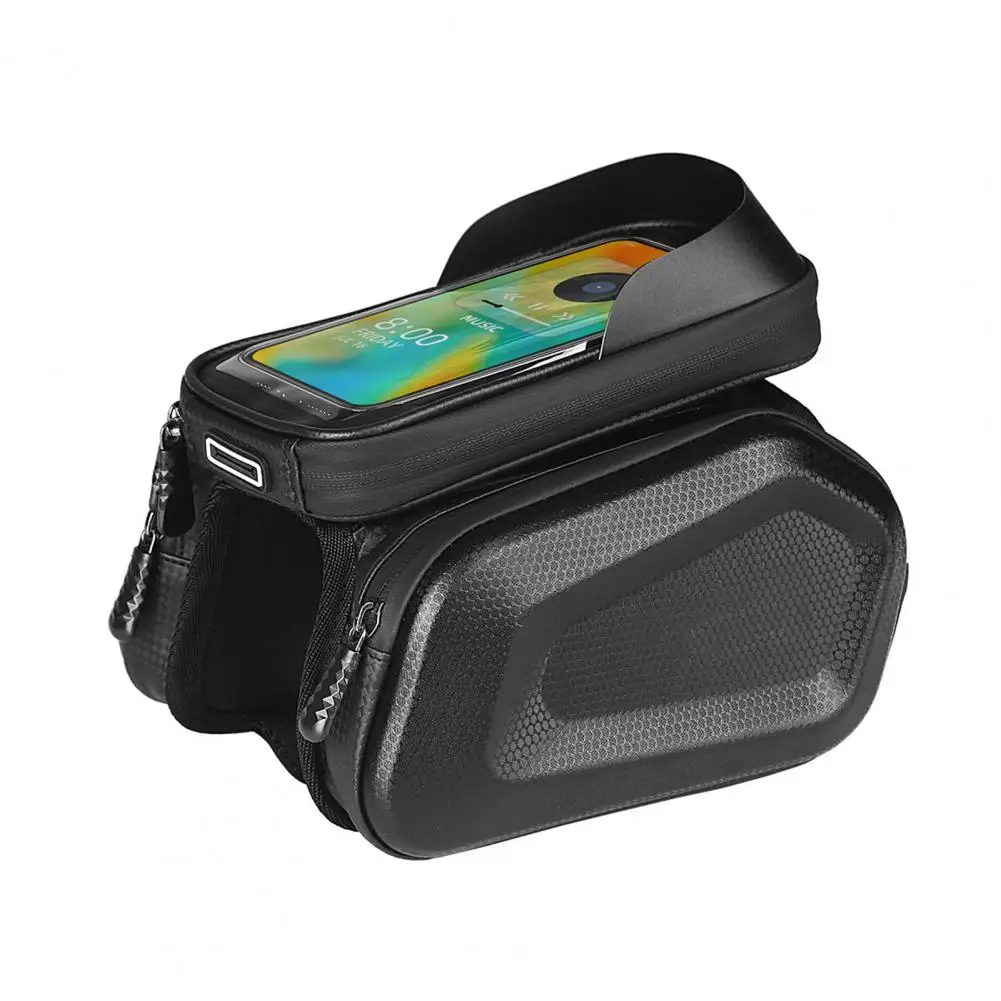 

Bicycle Bag Portable Shock Absorbing Multi-pocket Design Pressure Resistance Top Tube Bag for Biking