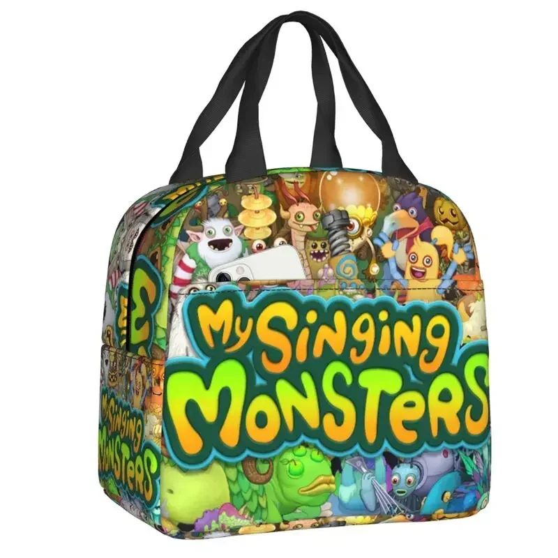 

Изолированный Ланч-бокс My Sing Monsters для женщин, герметичный термоохладитель для видеоигр, Ланч-бокс для офиса, работы, школы