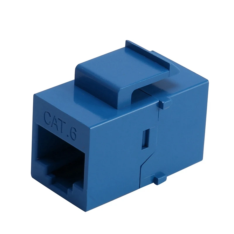 

Разъем RJ45 Keystone Jack Cat6, 40 шт., удлинитель, соединитель Ethernet сети LAN Cat 6, разъем, переходник, удлинитель, синий