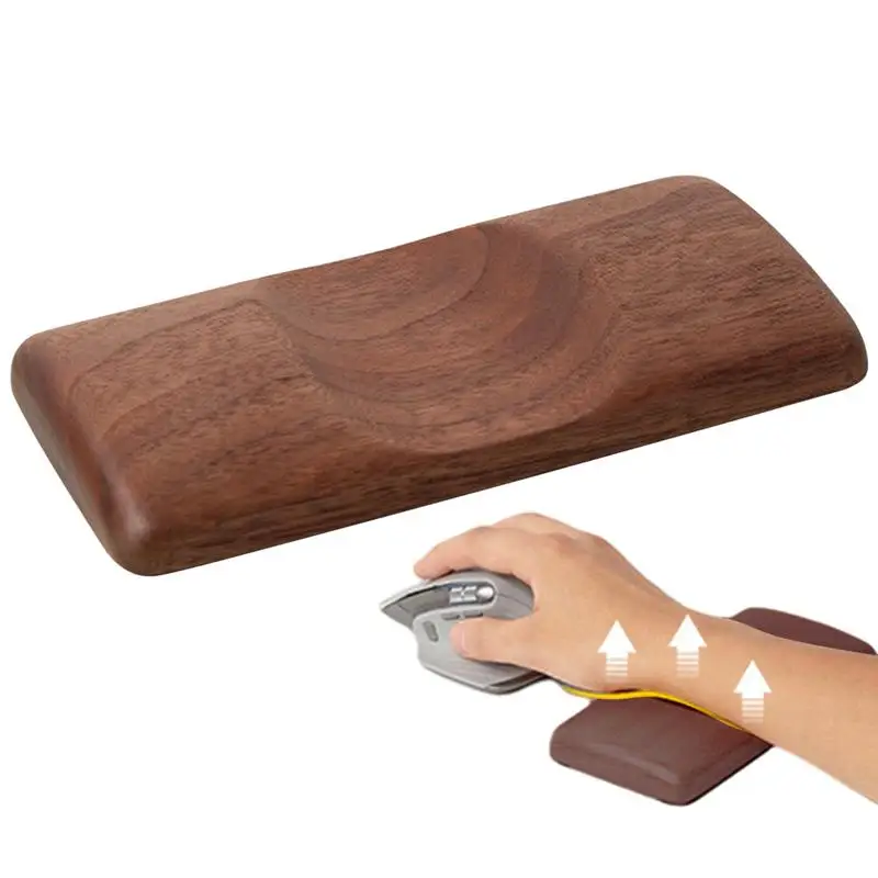 

Wooden Mouse Wrist Rest Keyboard Palm Rest Wrist Support Mechanical Keyboard Pad Ergonomic Wrist Guard Rest Pad mouse Keyboard