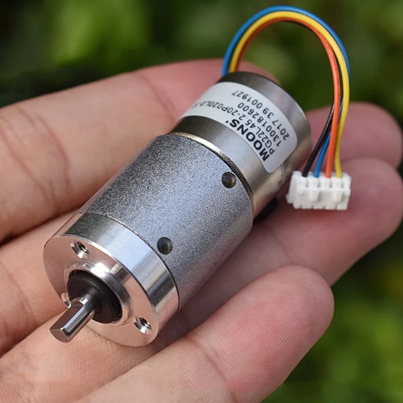 Metal Gearbox, redutor de engrenagem, 2-fase, 4-Wire
