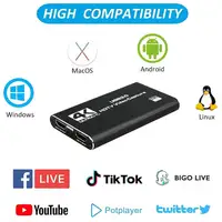4K HDMI-Compatible to USB 3.0 1080P@60Hz Video Capture Card With Loop-Out for PS5 PC Game Live Streaming Camera Broadcast OBS - Image 5