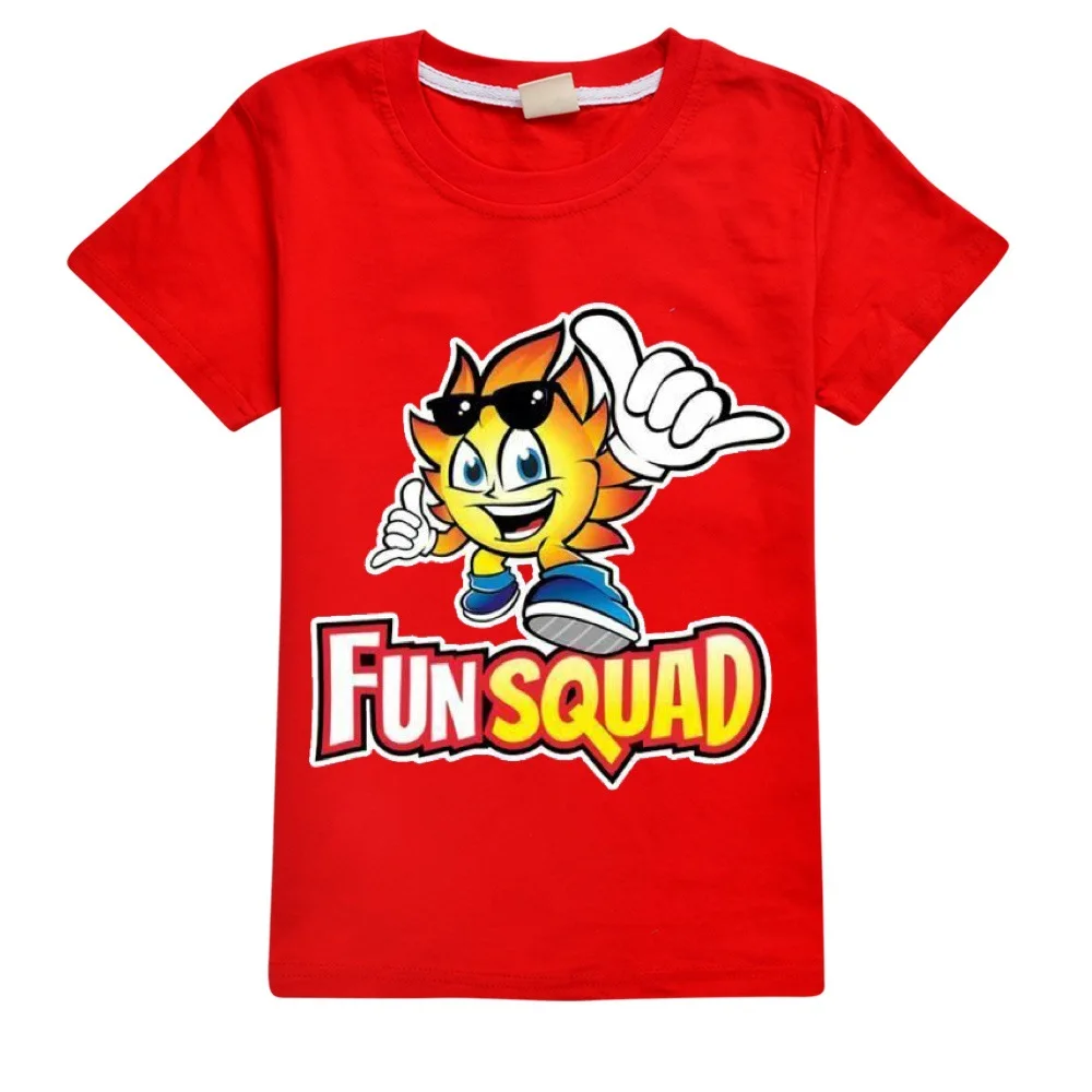 Boys Graphic Tee Cotton Short-sleeved T-shirts Fun Squad Kid Clothes Teenage Girls Summer Princess T Shirt 2-16Y Toddler Tops - 4