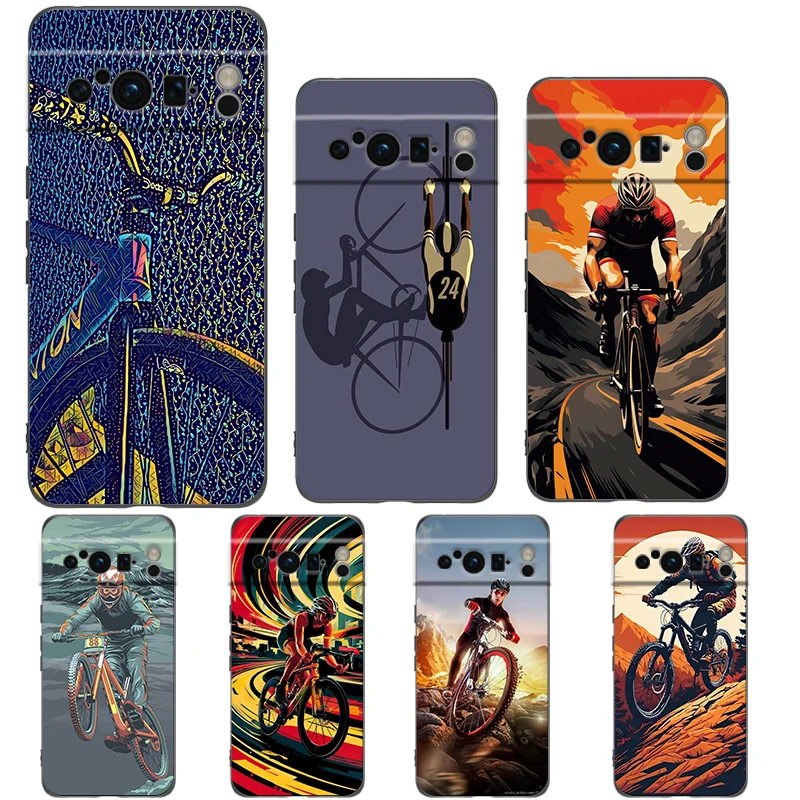 Cycling Art Shockproof Soft TPU Phone Case Cover – Durable Protection with Stylish Design