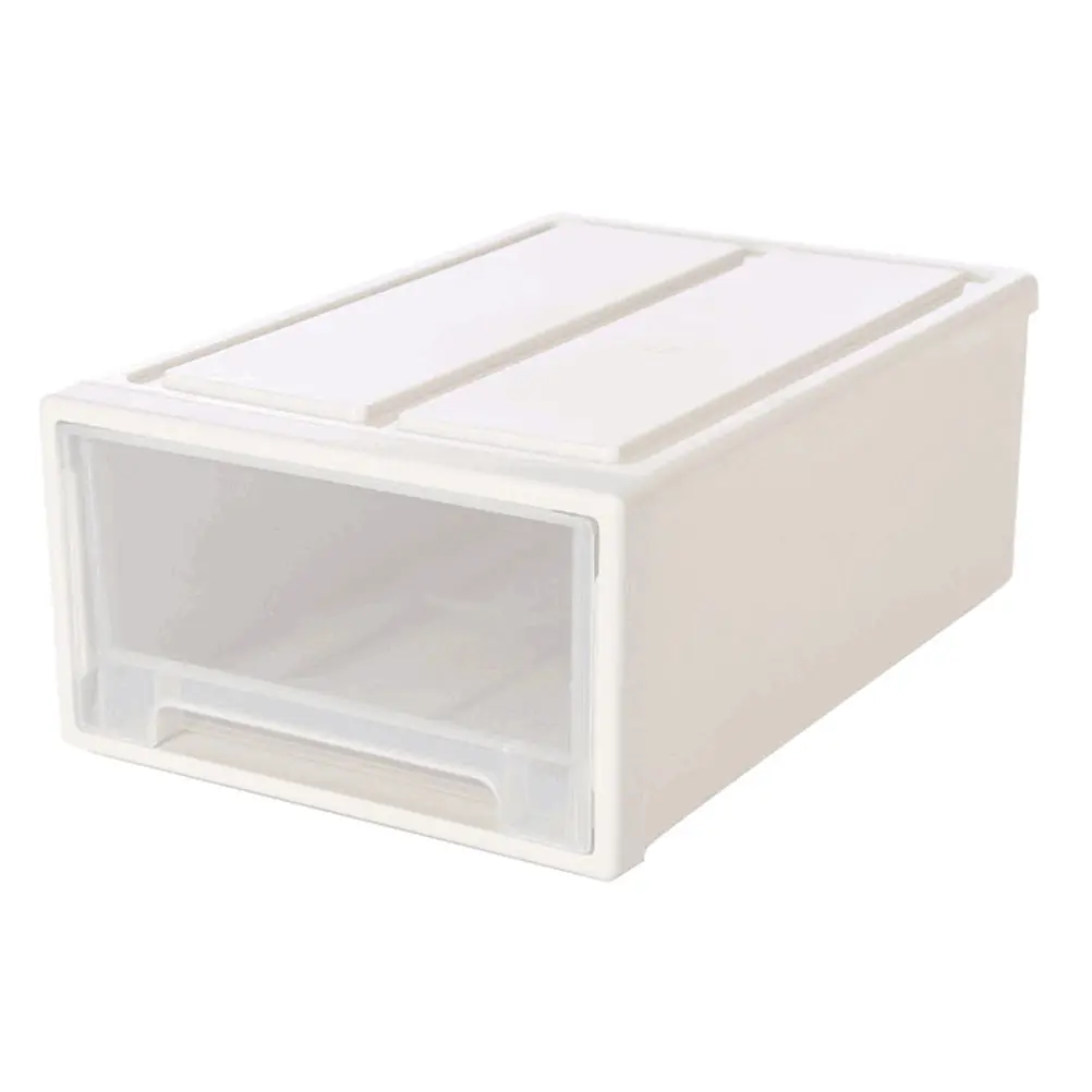 

1Pc Stackable Transparent Storage Box Drawer-type Clothes Shoes Organizer Plastic Storage Cabinet Home Supply Shoes Box