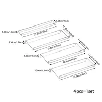 4 Layer Spice Drawer Organizer Adjustable Acrylic Spice Jars Rack Tray Expandable Seasoning Organizer Cabinet Kitchen Shelves 2
