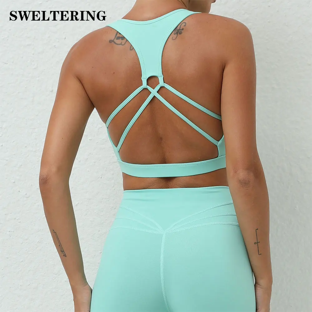 Women Fitness Sports Bra Top Wireless Push Up