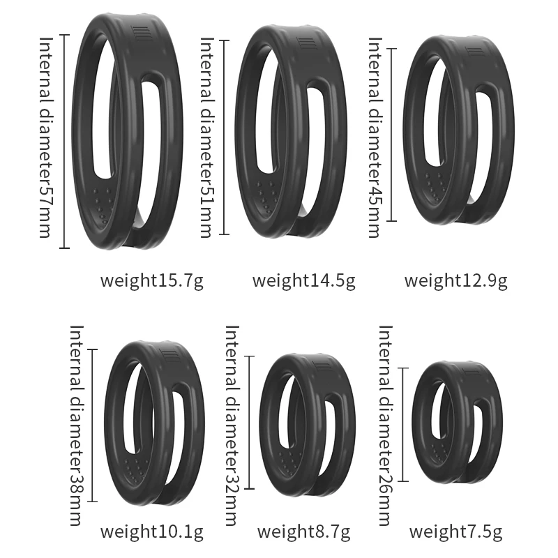 Silicone Penis Ring Reusable Scrotum Testis Restraint Male Delay Ejaculation Adult Games SexToy For Men Gay