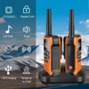 2/4 PCS AR-9R Mini Walkie Talkie PMR IP67 Waterproof Floating NOAA USB For Fishing Kayaking Rechargeable Ham Two Way Radio 2