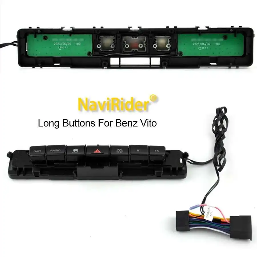 Central Panel Hazard Light Buttons Bar Compatible With Android Screens for Merce