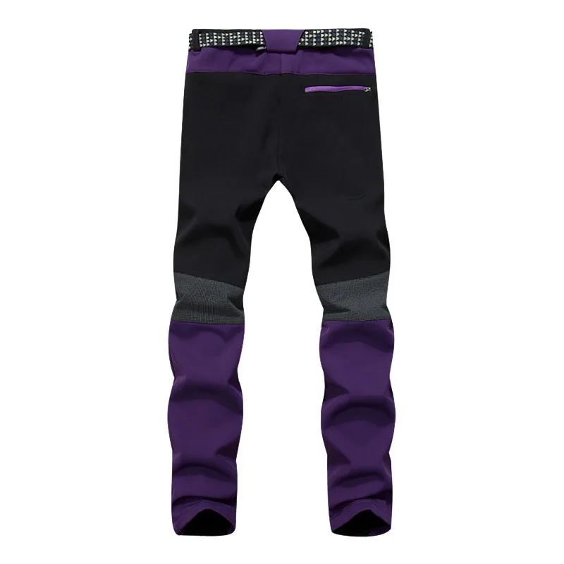 Womens Winter Fleece Softshell Pants Outdoor Sport Thermal Fishing Skiing Camping Hiking Trousers Waterproof Pants PM26 NUONEKO